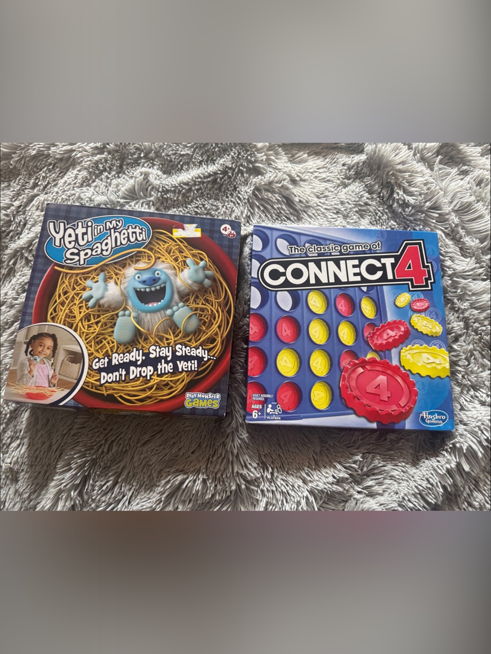 Yeti In My Spaghetti and Connect 4 Children’s Board Games